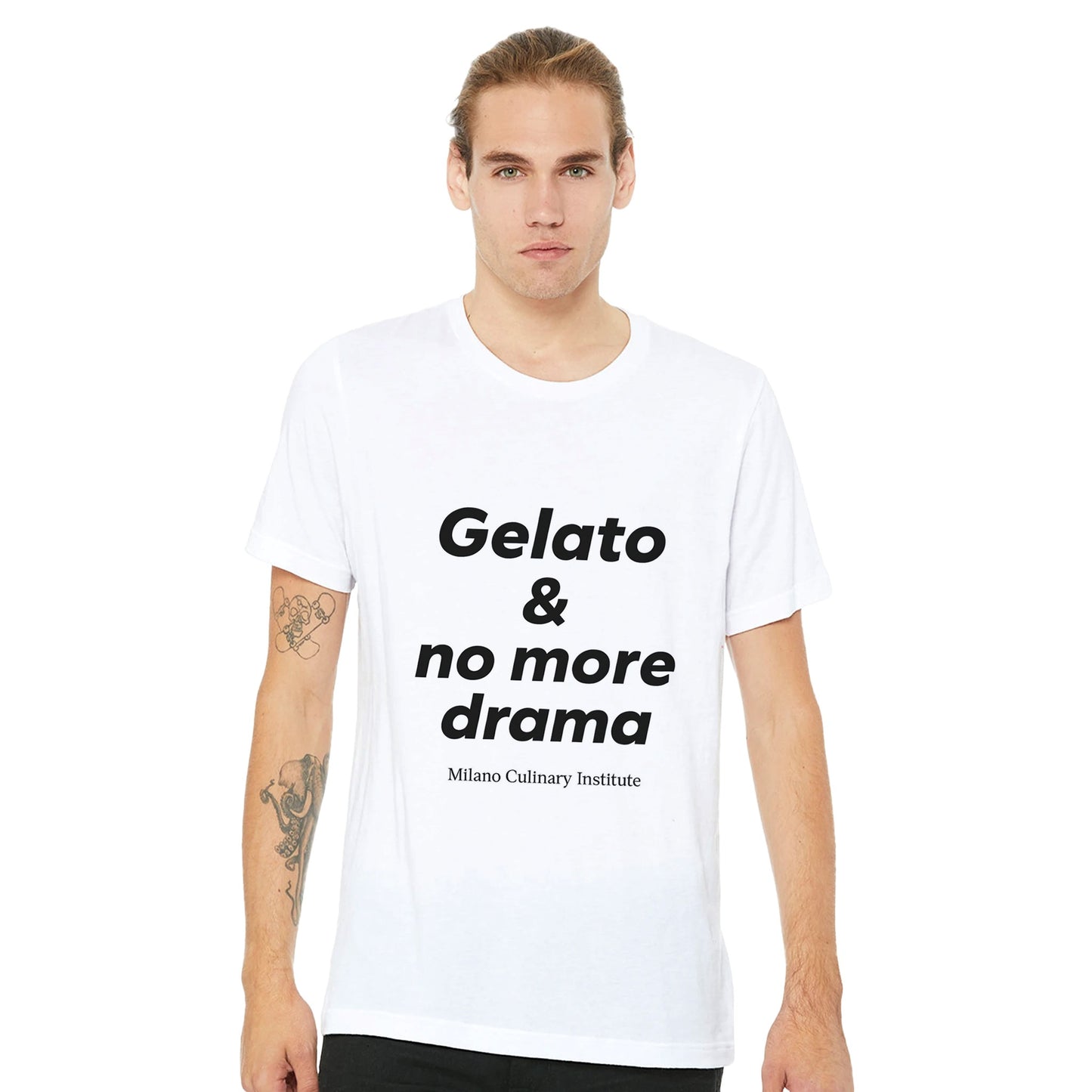 Gelato no more drama casual male Milano Culinary Institute - men's Italian kitchen apparel
