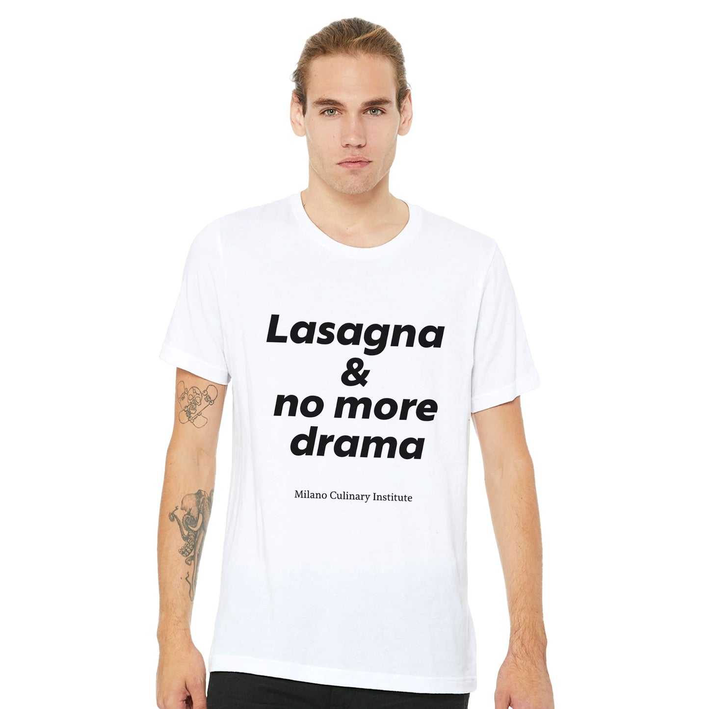 Lasagna no more drama casual male Milano Culinary Institute - men's Italian kitchen apparel