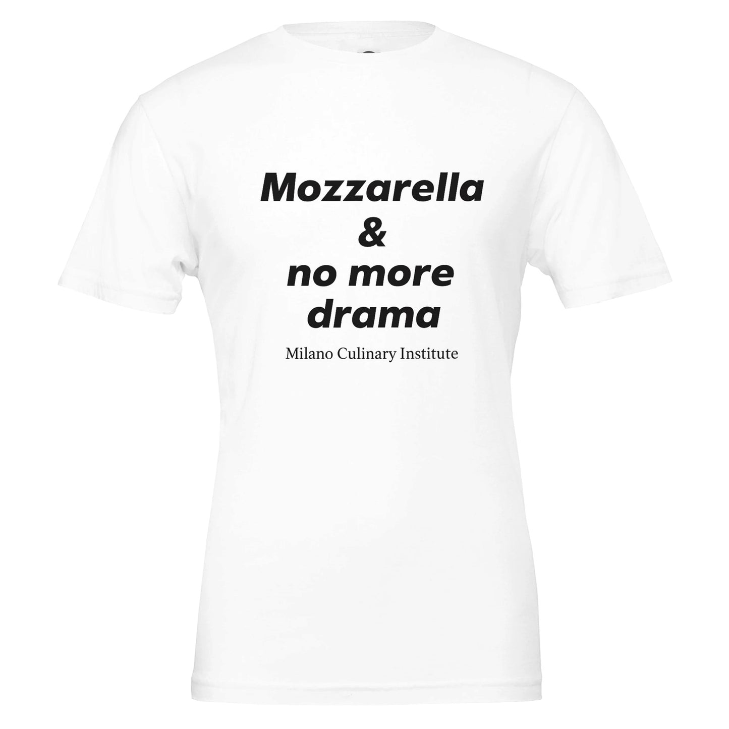 Mozzarella no more drama design closeup Milano Culinary Institute - quality Italian kitchen