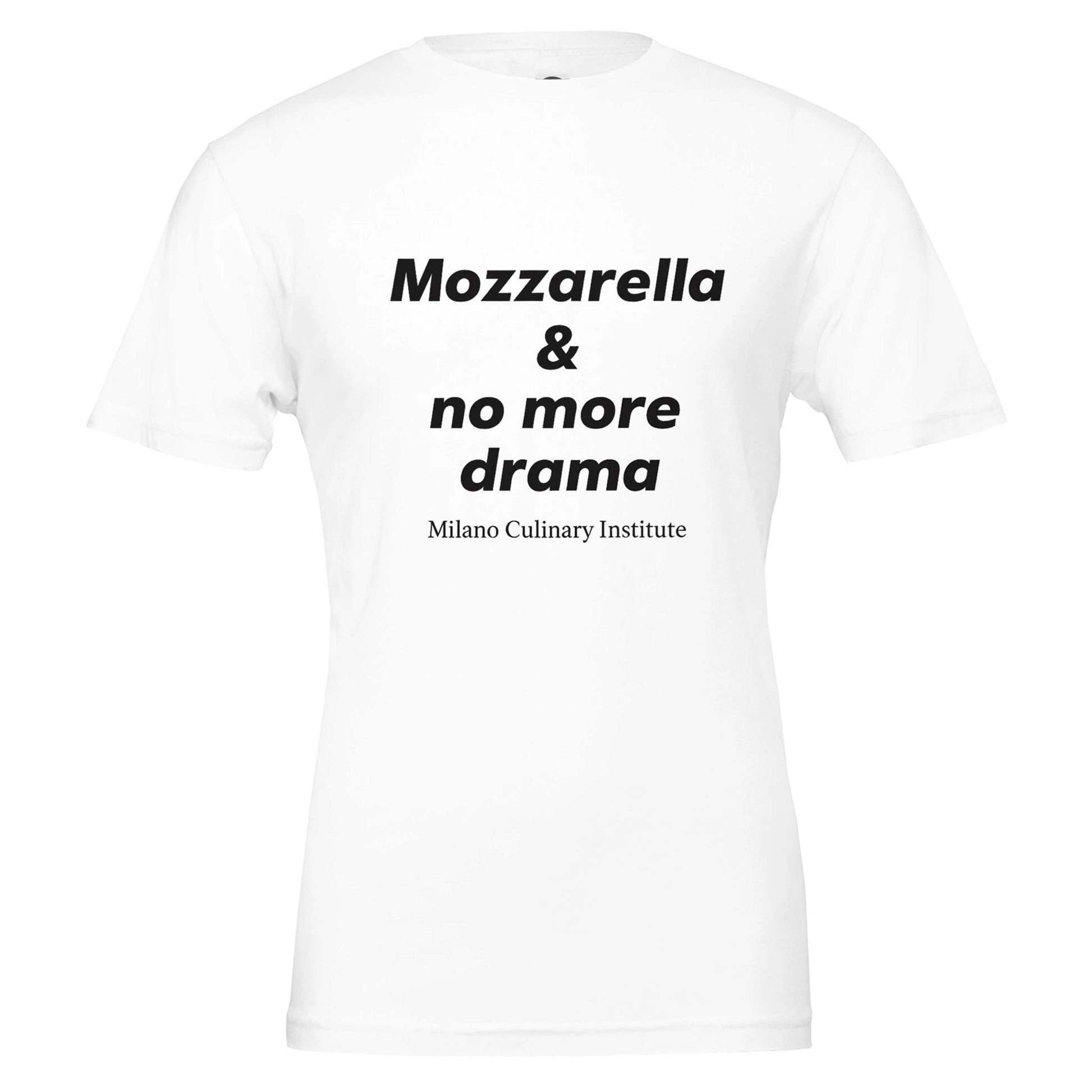 Mozzarella no more drama design closeup Milano Culinary Institute - quality Italian kitchen