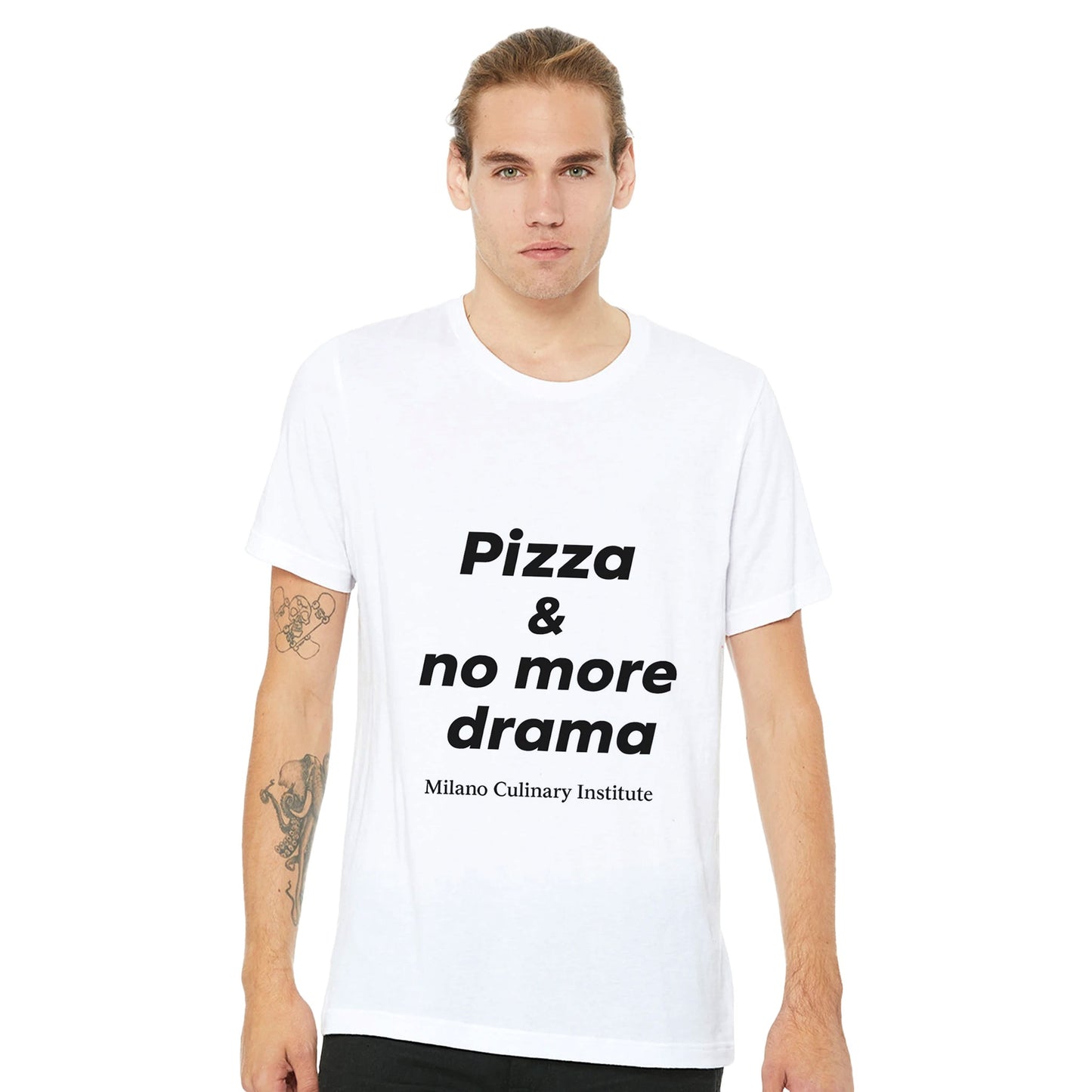 Pizza no more drama casual male Milano Culinary Institute - men's Italian kitchen apparel