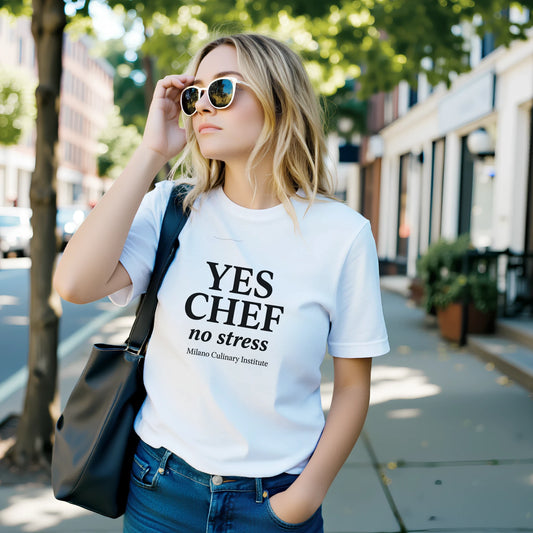 funny chef t-shirt, kitchen apparel, culinary gifts, italian chef shirts, cooking humor, milano culinary institute