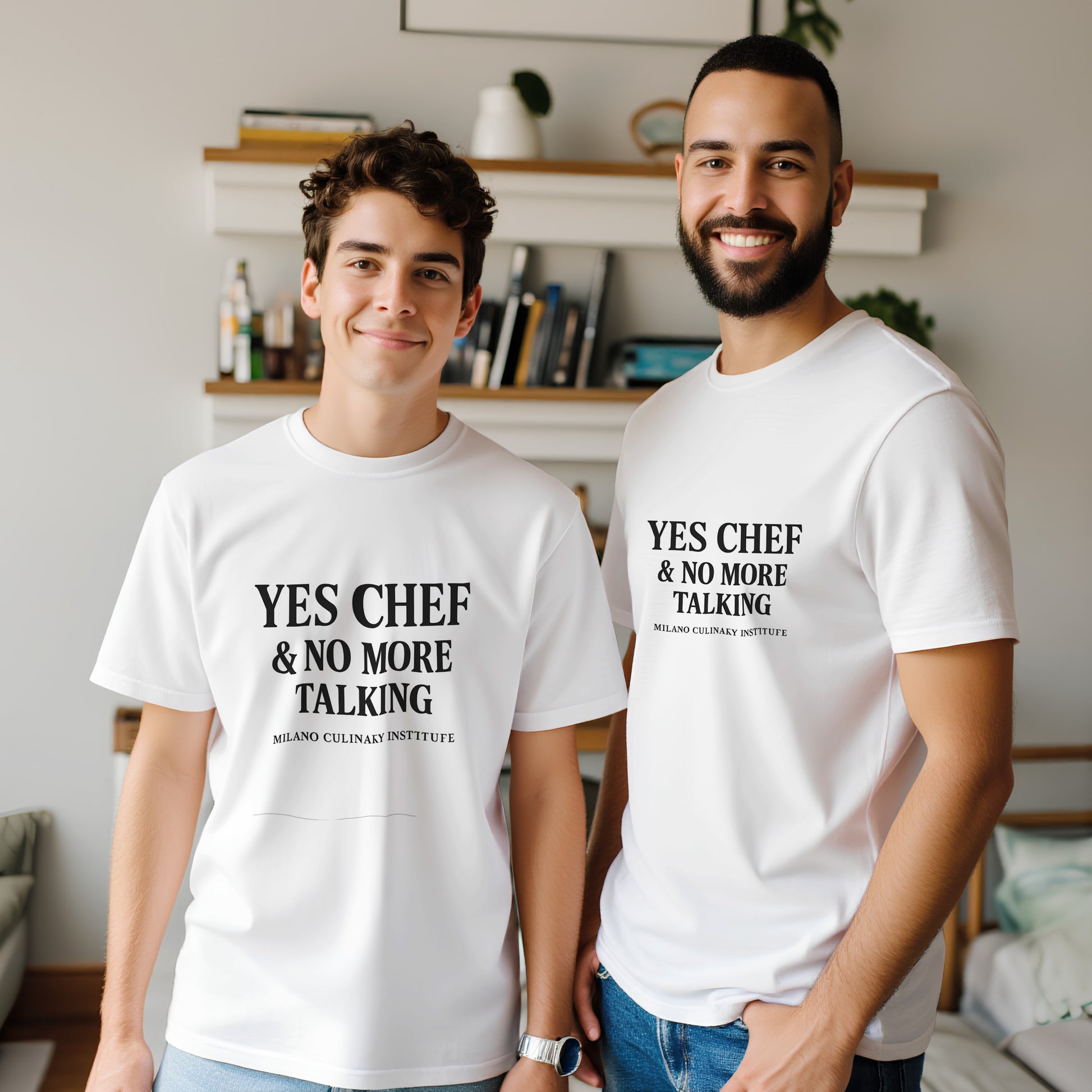 NoTalking funny chef t-shirt by Milano Culinary Institute - female kitchen lifestyle Italian cooking apparel